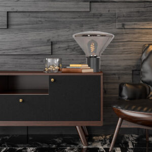 steinhauer-tafellamp-ambiance-zwart-glasmetaalsmokeglas-ø26cm-e27-3401zw-2