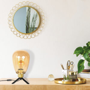 steinhauer-tafellamp-reflexion-amberkleurig-glasmetaal-ø15cm-e27-2682me-2