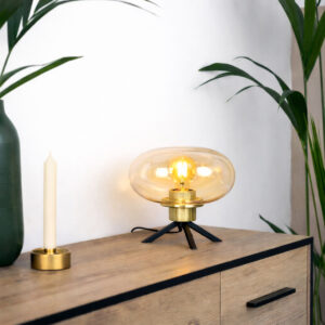 steinhauer-tafellamp-reflexion-amberkleurig-glasmetaal-ø22cm-e27-2681me-2