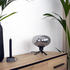 steinhauer-tafellamp-reflexion-zwart-glasmetaal-ø22cm-e27-2681zw-2