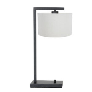 steinhauer-tafellamp-stang-zwart-linnenmetaal-schemerlamp-e27-7120zw-0