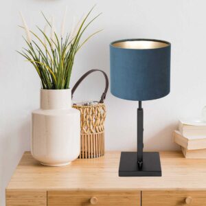 steinhauer-tafellamp-stang-zwart-metaalveloursstof-ø20cm-e27-8249zw-2