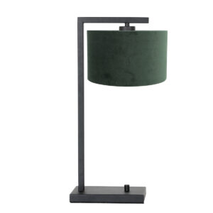 steinhauer-tafellamp-stang-zwart-metaalveloursstof-schemerlamp-e27-7121zw-0