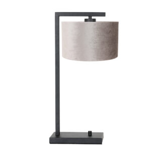 steinhauer-tafellamp-stang-zwart-metaalveloursstof-schemerlamp-e27-7122zw-0