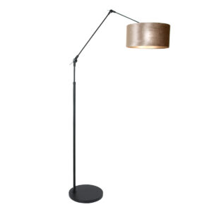 steinhauer-vloerlamp-prestigechic-zwart-metaalveloursstof-schemerlamp-e27-8116zw-1