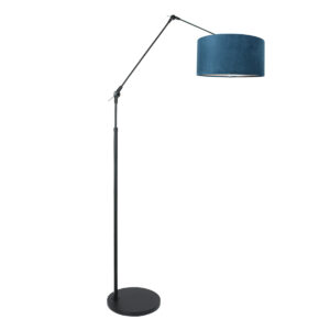 steinhauer-vloerlamp-prestigechic-zwart-metaalveloursstof-schemerlamp-e27-8239zw-0
