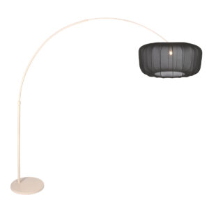 steinhauer-vloerlamp-sparkledlight-crème-metaaltextiel-booglamp-e27-4679cr-0