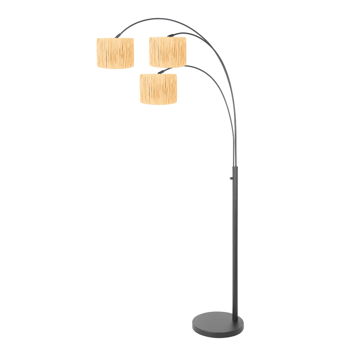 steinhauer-vloerlamp-sparkledlight-zwart-grasmetaal-booglamp-e27-3830zw-1