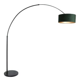 steinhauer-vloerlamp-sparkledlight-zwart-metaalveloursstof-booglamp-e27-8127zw-1