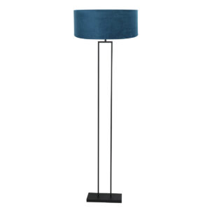 steinhauer-vloerlamp-stang-zwart-metaalveloursstof-ø50cm-e27-3854zw-1