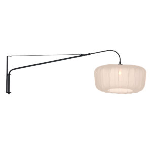 steinhauer-wandlamp-elegantclassy-beigezwart-metaaltextiel-leeslamp-e27-4454zw-0