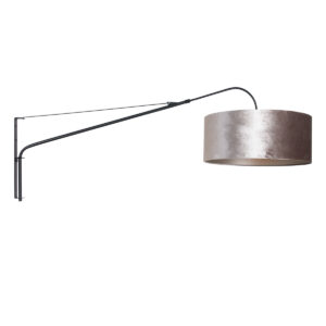 steinhauer-wandlamp-elegantclassy-zwart-metaalstof-schemerlamp-e27-8134zw-0