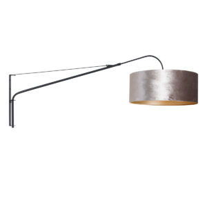 steinhauer-wandlamp-elegantclassy-zwart-metaalstof-schemerlamp-e27-8134zw-1