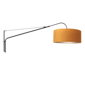 steinhauer-wandlamp-elegantclassy-zwart-metaalstof-schemerlamp-e27-8135zw-0