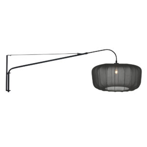 steinhauer-wandlamp-elegantclassy-zwart-metaaltextiel-leeslamp-e27-4455zw-0