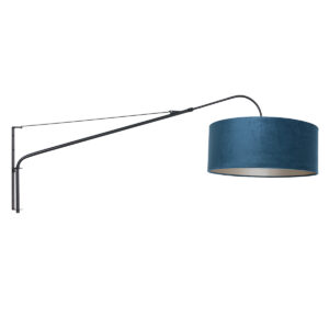 steinhauer-wandlamp-elegantclassy-zwart-metaalveloursstof-ΓΈ40cm-e27-8244zw-0