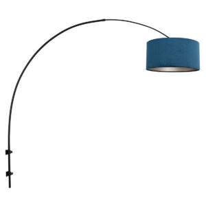 steinhauer-wandlamp-gramineus-zwart-metaalveloursstof-e27-8245zw-0