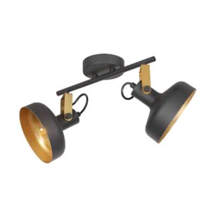 steinhauer-wandlamp-prato-zwart-metaal-opbouwspot-e14-4119zw-1