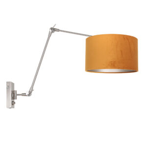 steinhauer-wandlamp-prestigechic-staal-metaalveloursstof-schemerlamp-e27-8111st-0