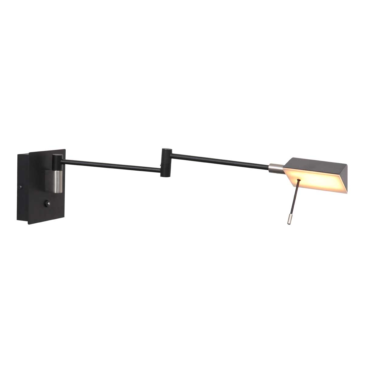 steinhauer-wandlamp-retina-zwart-metaal-bedlampje-led-3402zw-1