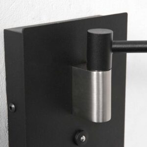 steinhauer-wandlamp-retina-zwart-metaal-bedlampje-led-3402zw-4