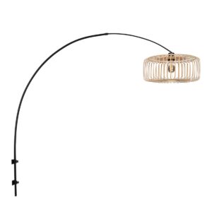 steinhauer-wandlamp-sparkledlight-zwart-bamboemetaal-e27-4151zw-0
