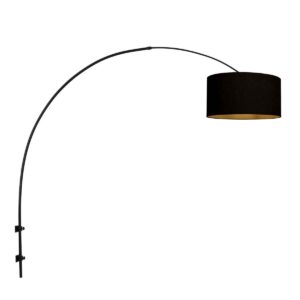 steinhauer-wandlamp-sparkledlight-zwart-linnenmetaal-e27-3967zw-0
