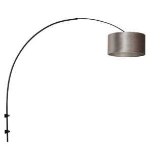 steinhauer-wandlamp-sparkledlight-zwart-metaalstof-e27-8140zw-0