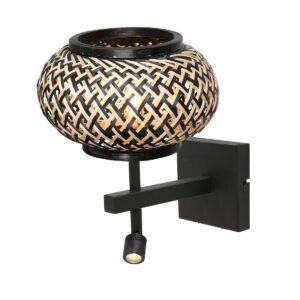 steinhauer-wandlamp-stang-zwart-bamboemetaal-bedlampje-e27-4456zw-1