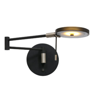 steinhauer-wandlamp-turound-zwart-glasmetaal-bedlampje-led-2734zw-0