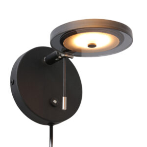 steinhauer-wandlamp-turound-zwart-glasmetaal-bedlampje-led-3095zw-1