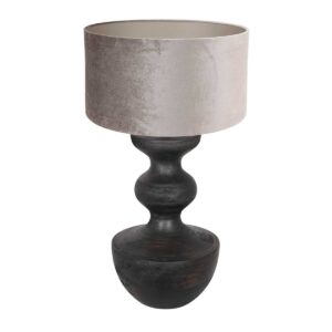 annelighting-tafellamp-lyons-zwart-houtveloursstof-ø40cm-e27-3476zw-0