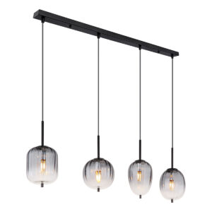 globo-hanglamp-attila-zwart-glassmokeglas-groteeettafellamp-e14-15215-4-0