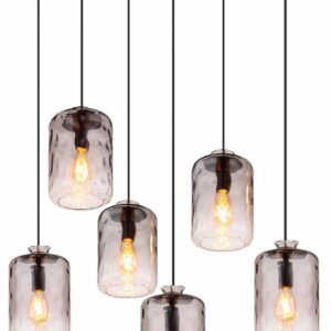 globo-hanglamp-darina-zwart-metaalsmokeglas-groteeettafellamp-e27-16046-6h-1
