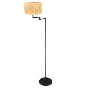 mexlite-vloerlamp-bella-zwart-metaalzeegras-ø45cm-e27-3885zw-1