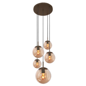 steinhauer-hanglamp-bollique-amberkleurig-glas-ø60cm-e27-2730ca-1