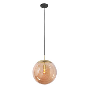 steinhauer-hanglamp-bollique-amberkleurigmessing-glasmetaal-ø40cm-e27-4186me-1
