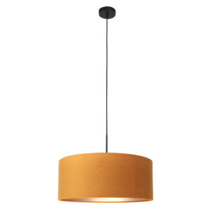 steinhauer-hanglamp-sparkledlight-goud-metaalveloursstof-ø50cm-e27-8158zw-1