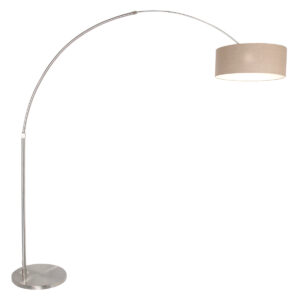 steinhauer-vloerlamp-sparkledlight-staal-metaalstof-booglamp-e27-9904st-1