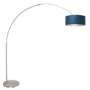steinhauer-vloerlamp-sparkledlight-staal-metaalveloursstof-booglamp-e27-8241st-1