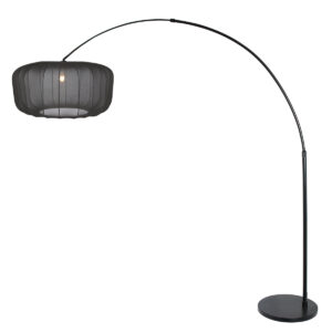 steinhauer-vloerlamp-sparkledlight-zwart-metaaltextiel-booglamp-e27-4565zw-1