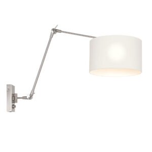 steinhauer-wandlamp-prestigechic-staal-linnenmetaal-schemerlamp-e27-8106st-1