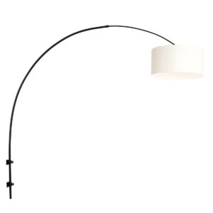 steinhauer-wandlamp-sparkledlight-zwart-metaalstof-e27-8138zw-1