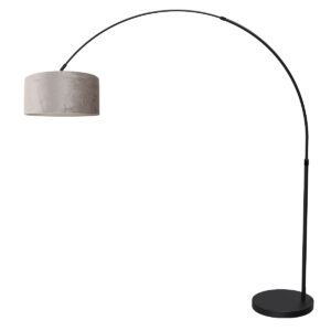 mexlite-vloerlamp-flair-zwart-metaaltextiel-booglamp-e27-4654zw-1