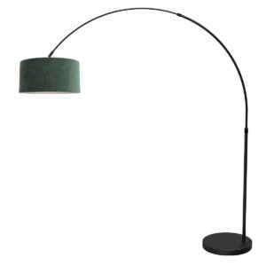 mexlite-vloerlamp-flair-zwart-metaaltextiel-booglamp-e27-4660zw-1