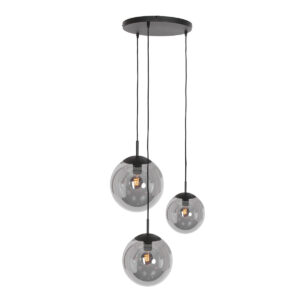 steinhauer-hanglamp-bolliqueled-zwart-glasmetaal-ø40cm-e27-3123zw-0