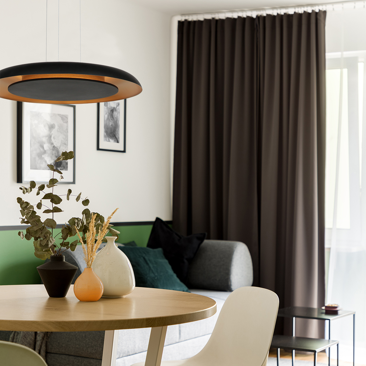 steinhauer-hanglamp-goldenveil-zwart-metaal-ø60cm-led-4332zw-2