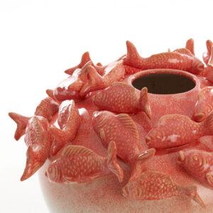 light&livingkeramiekvaasfishinkoraal+creme-o40x27cm-171