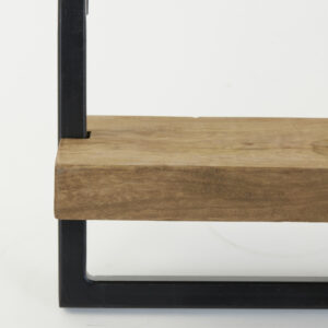 light&livingwandplankmaddisonvanmetaalhoutdonkerbruin-100x15x24cm-2