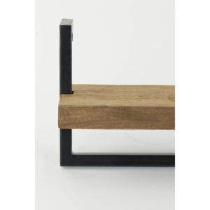 light&livingwandplankmaddisonvanmetaalhoutdonkerbruin-100x15x24cm-971